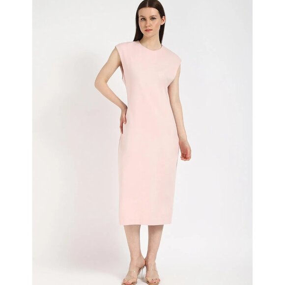 Calvin Klein Women's Comfortable Stretch Ponte Shift Dress Sepia Rose Sz XL NWT - Picture 1 of 4